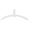 Ekena Millwork Archdale Architectural Grade PVC Gable Bracket, 72"W x 27"H x 4"D x 4"F, 9/12 Pitch GBP072X27X0404ARC00 - alternate 4